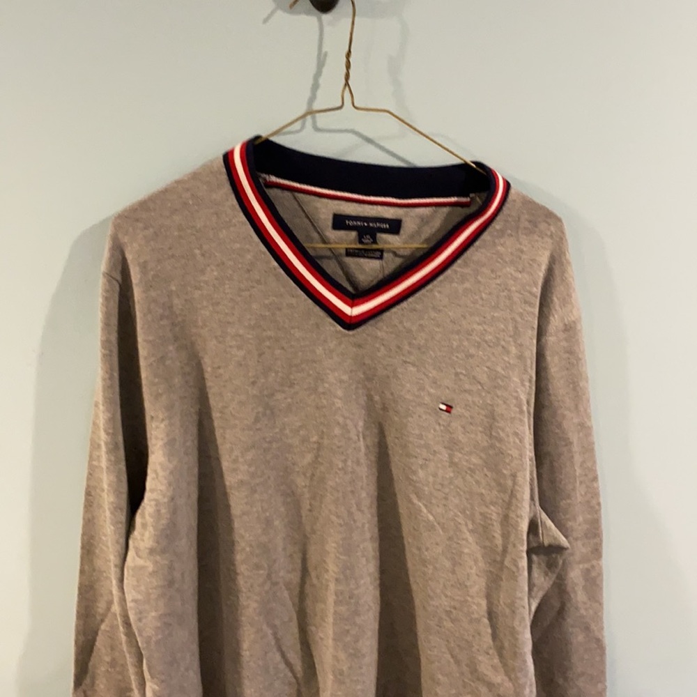 Tommy Hilfiger v neck sweater - Picture 2 of 5